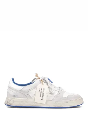White Sneakers With Distressed Sole