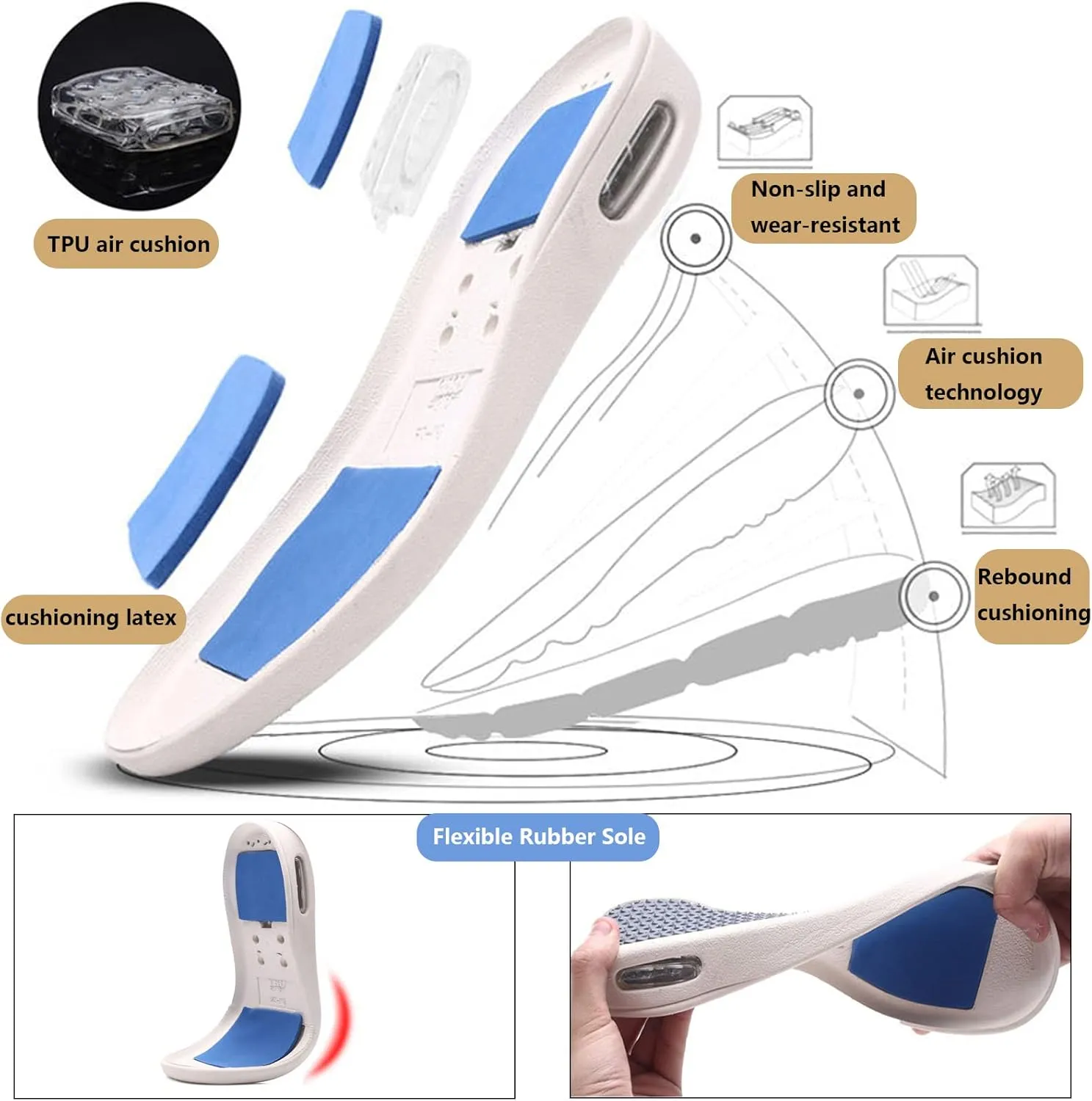 Wide Width Elderly Shoes, Comfortable Slip-On Footwear for Swollen Feet, Soft Leather Upper, Easy to Put On and Take Off (Beige US Men 10.5)