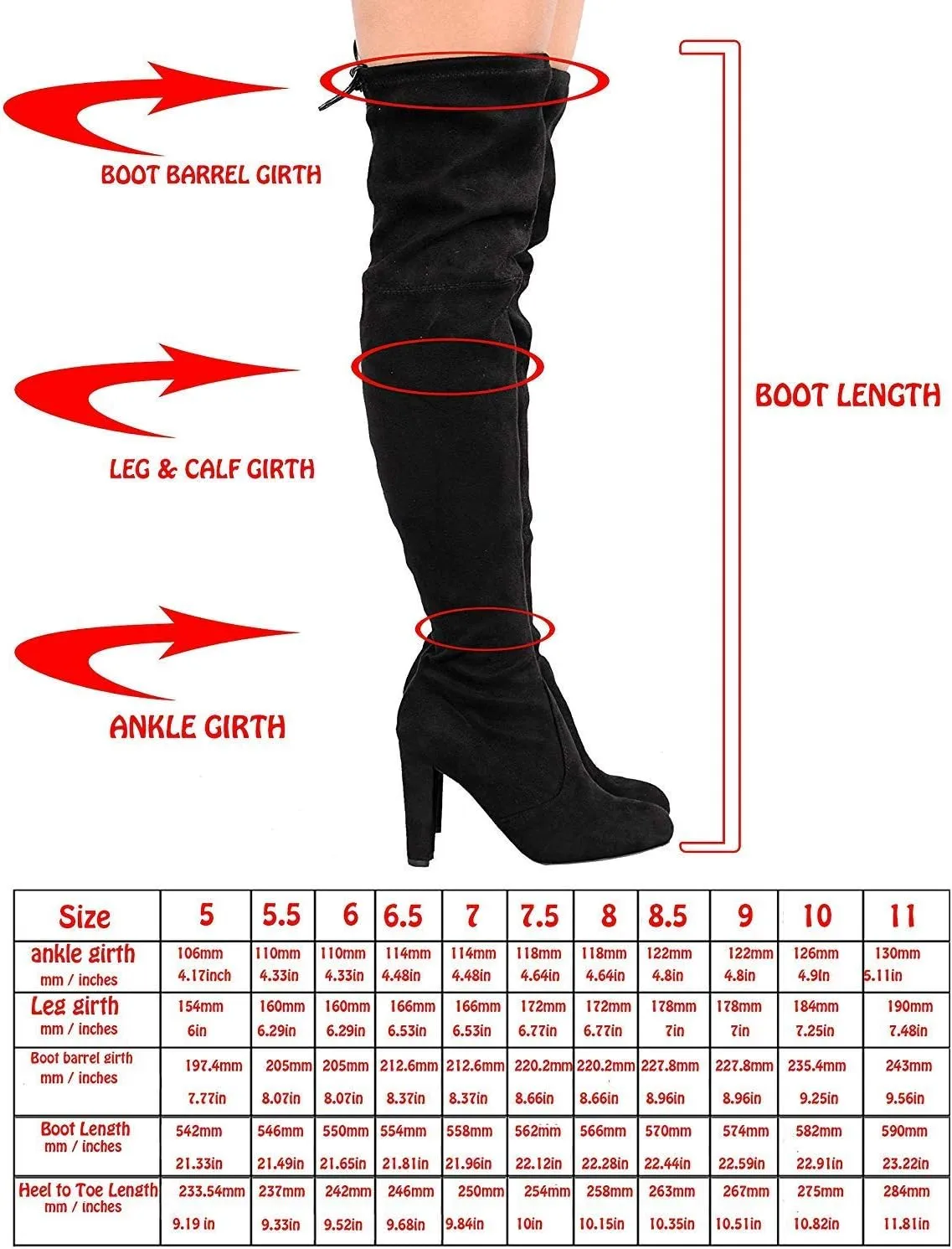 Wild Diva Women's Over The Knee Boot - Sexy Over The Knee High Pullon Boot - Trendy Low Block Heel Shoe - Comfortable - Wide Calf & Regular FIT