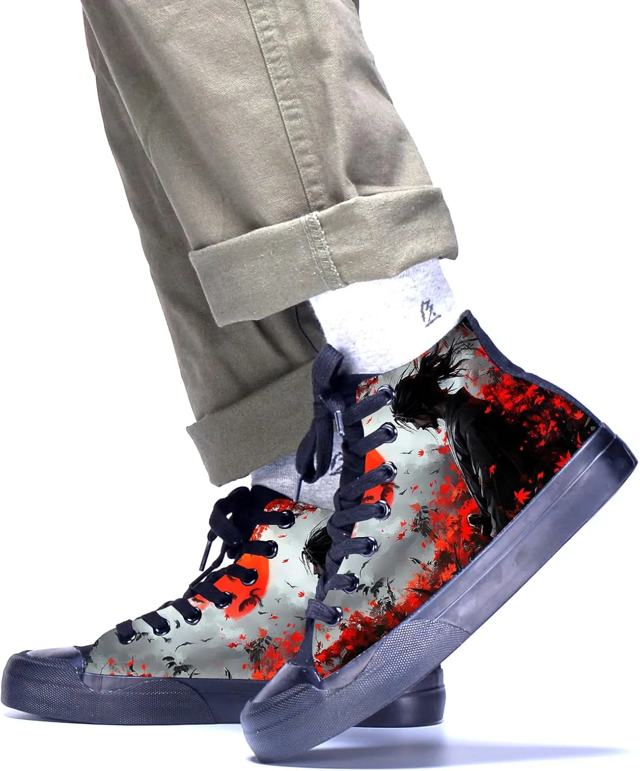 Women Fashion Sneakers Custom Personalized Design Patterns Printing Shoes with Photo Name Canvas Sneakers Customized Cosplay High-Top Shoes