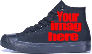 Women Fashion Sneakers Custom Personalized Design Patterns Printing Shoes with Photo Name Canvas Sneakers Customized Cosplay High-Top Shoes