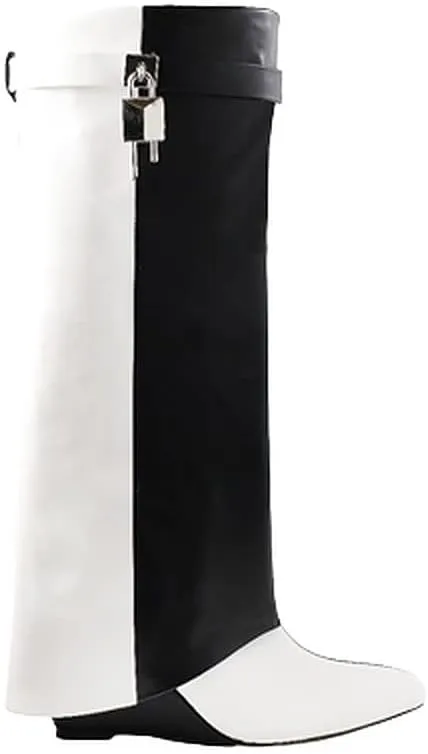 Women Mid-Calf Wedge Boot