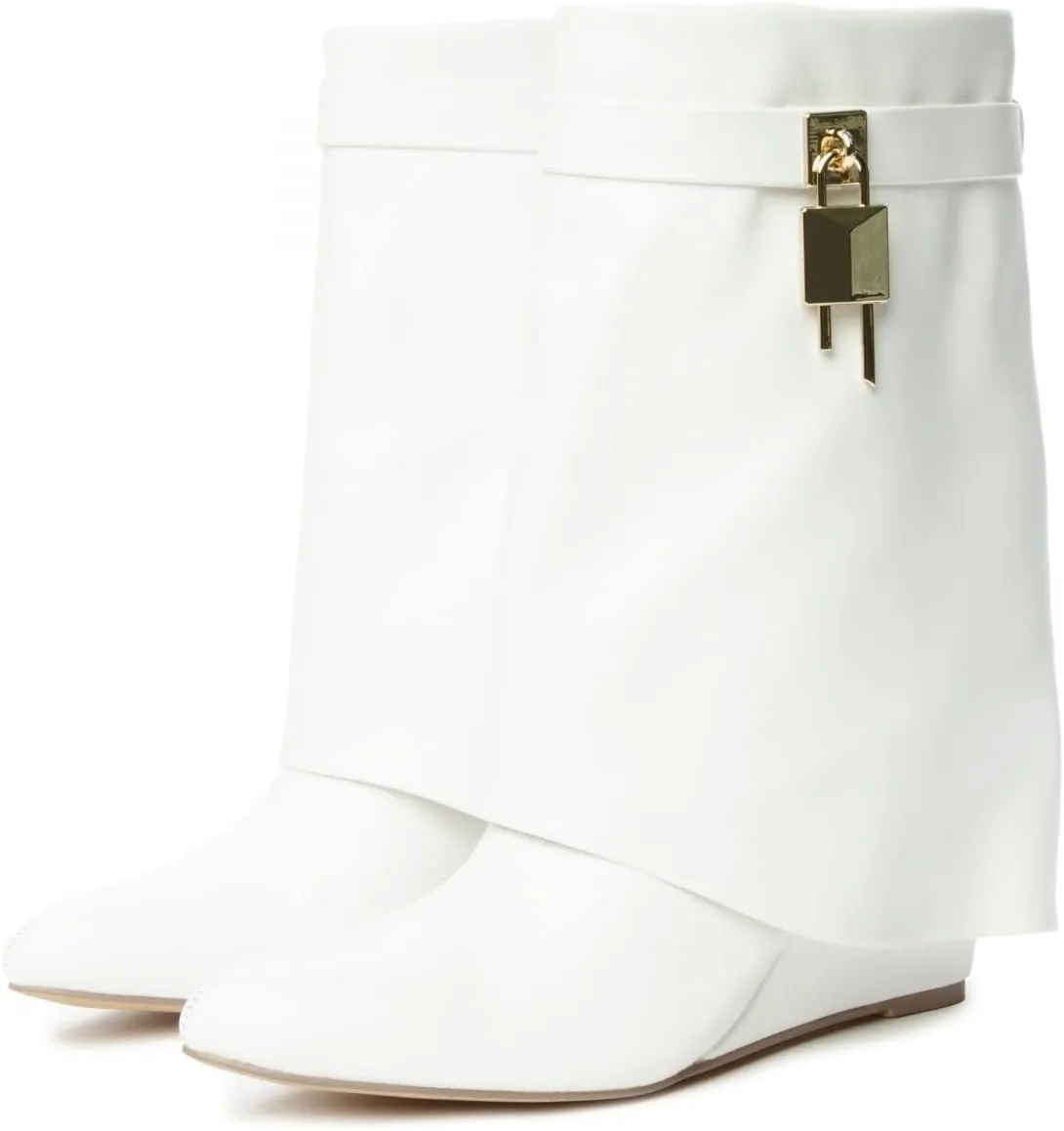 Women Mid-Calf Wedge Boot