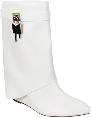 Women Mid-Calf Wedge Boot