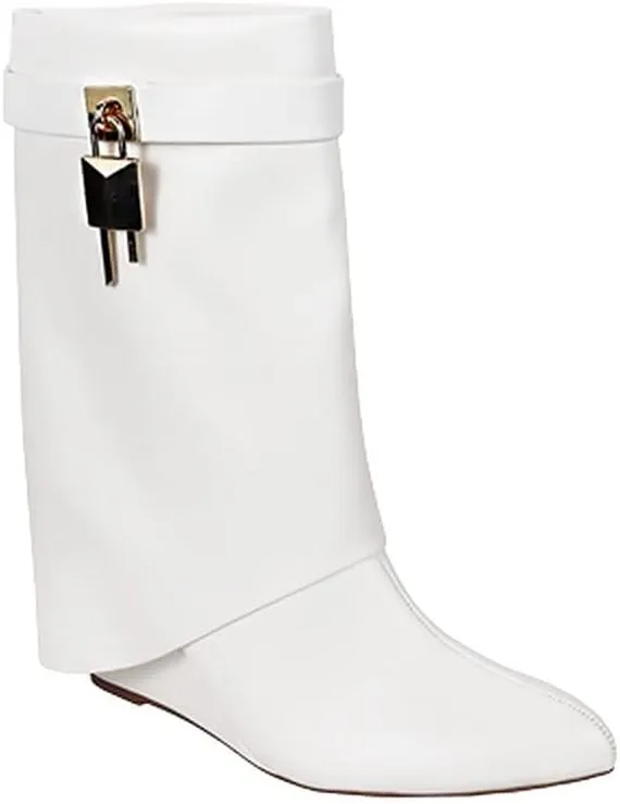 Women Mid-Calf Wedge Boot