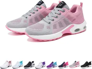 Women Orthopedic Sneakers Stylish Walking Shoes, 2025 New Air Running Shoes, Non Slip Walking Sneakers, Mesh Air Cushion Sneakers for Gym Workout Sports