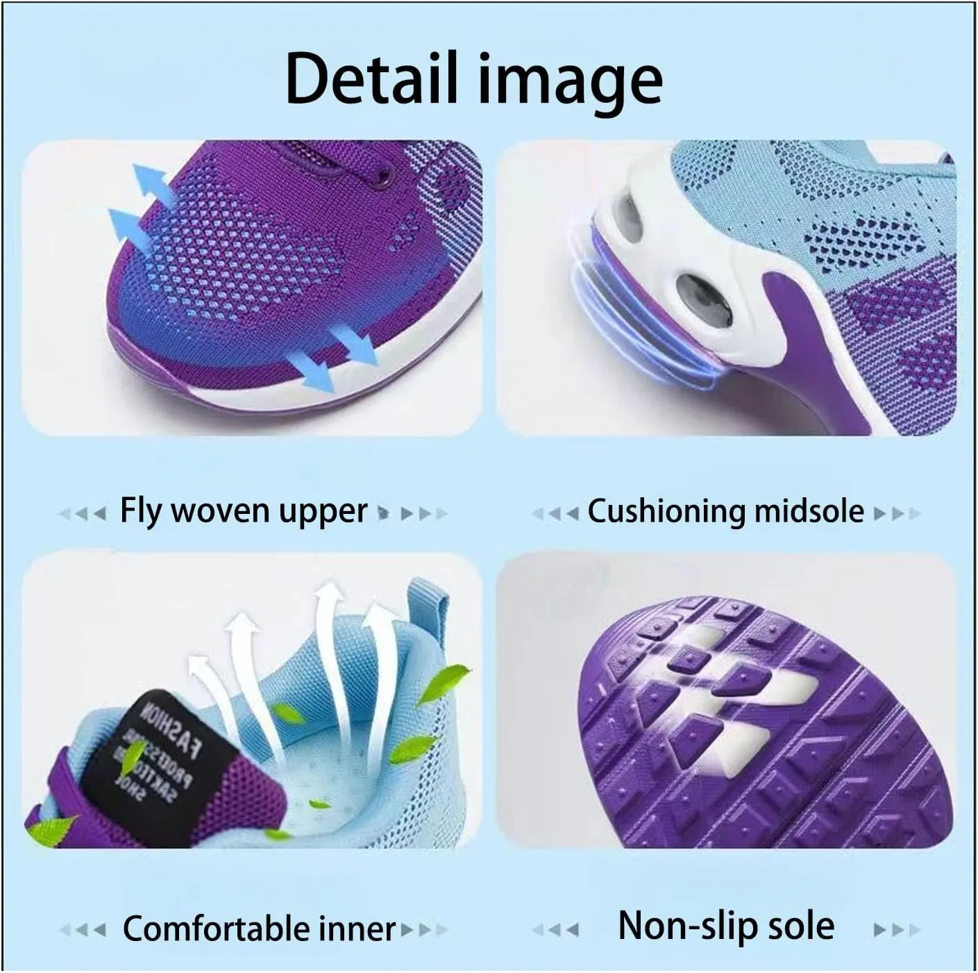 Women Orthopedic Sneakers Stylish Walking Shoes, 2025 New Air Running Shoes, Non Slip Walking Sneakers, Mesh Air Cushion Sneakers for Gym Workout Sports