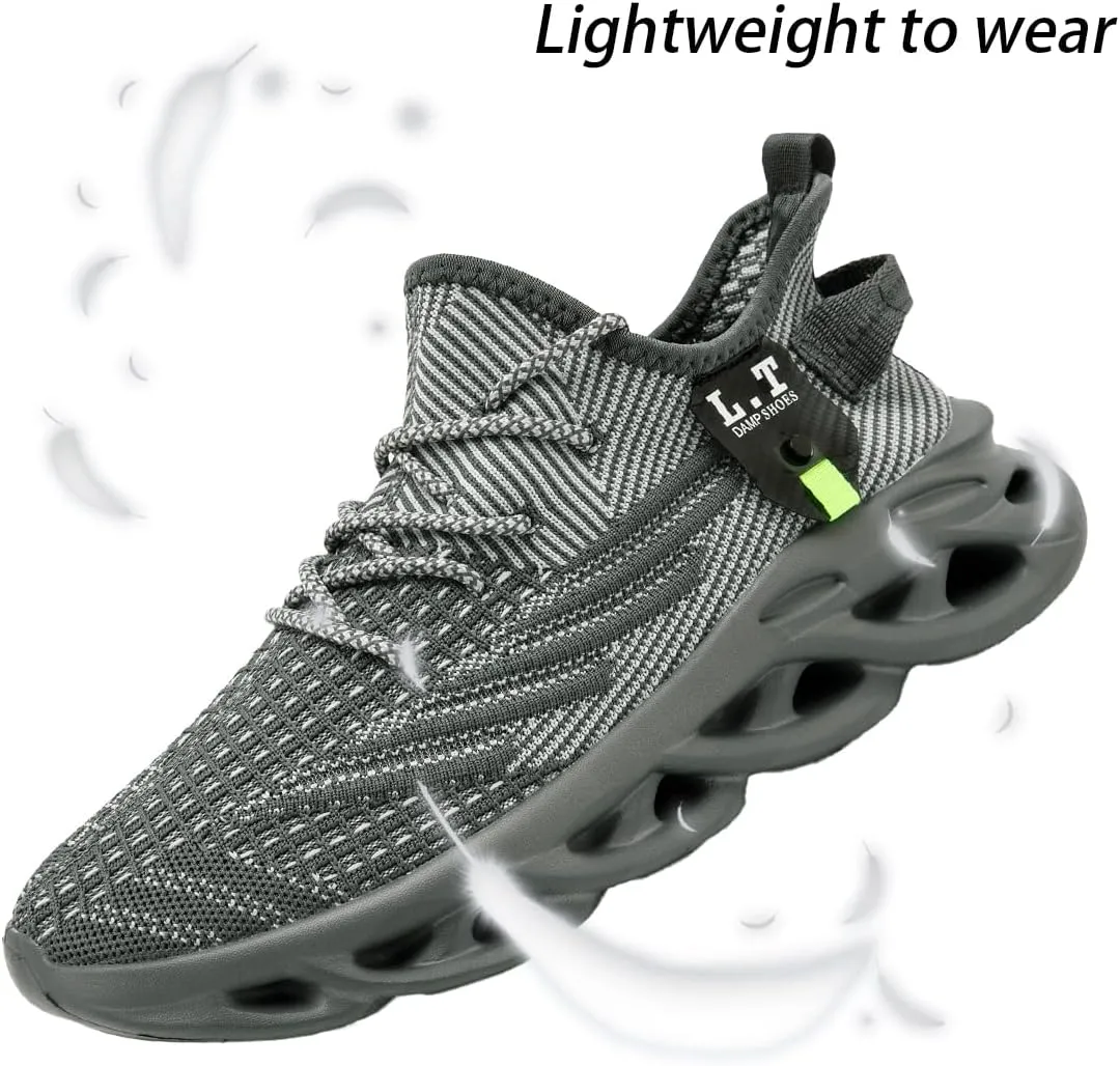 Women Running Shoes Walking Training Sneakers Sport Gym Fitness Tennis Shoes Non Slip Fashion Comfortable Lightweight Shoe for Casual Jogging Mesh Breathable Sneaker