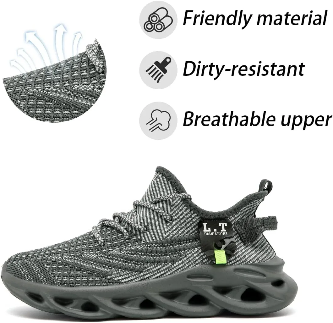 Women Running Shoes Walking Training Sneakers Sport Gym Fitness Tennis Shoes Non Slip Fashion Comfortable Lightweight Shoe for Casual Jogging Mesh Breathable Sneaker