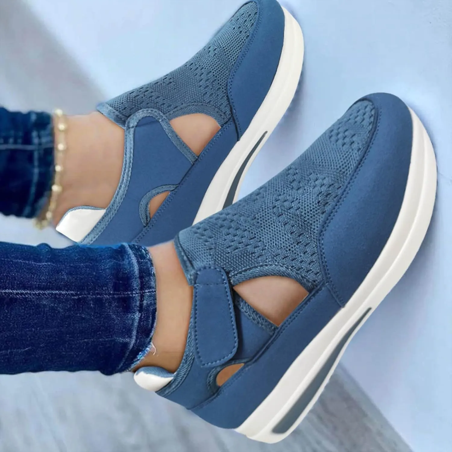 Women Sneakers Size 6 Wide Zapatos CóModos para Embarazadas Slip On Shoes for Elderly Women Womens High Top Sneakers White Tenis Negros para Caminar De Mujer Comodos