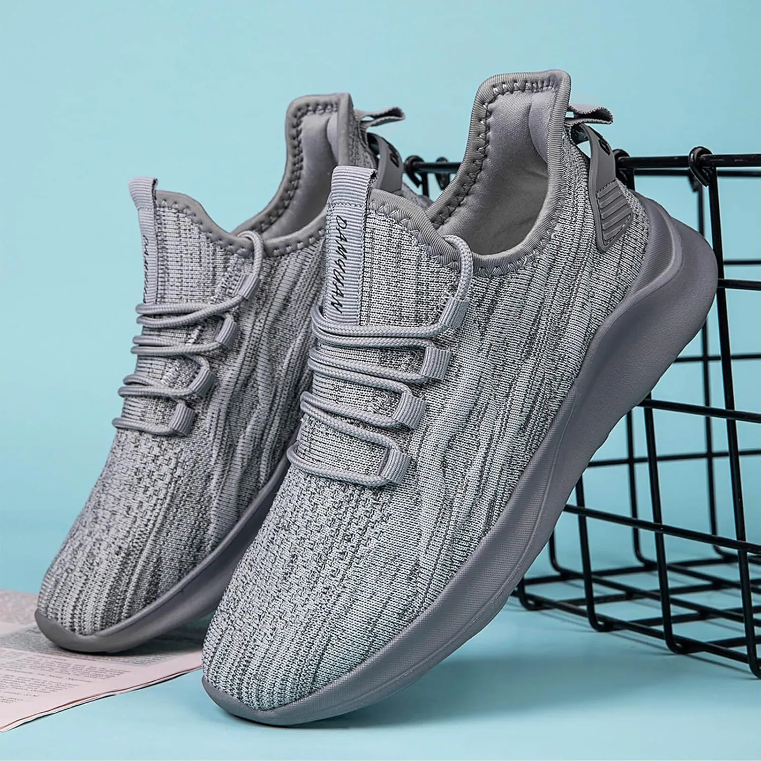 Women Tennis Running Shoes Walking Slip on Summer Gym Workout Athletic Comfortable Sneakers Black