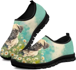 Women's Animals Pattern Sneaker Low Cut Slip on Comfortable Lightweight Walking Anti Slip
