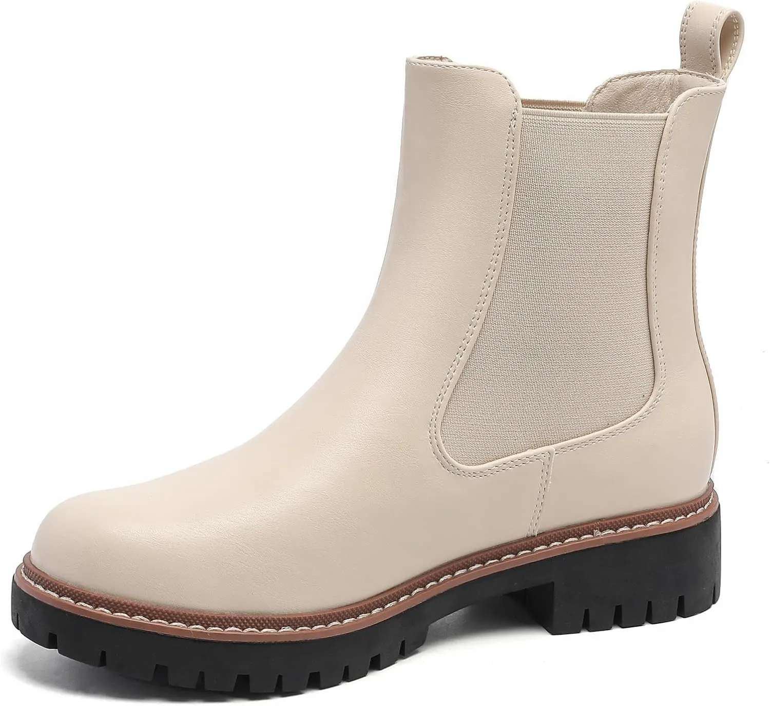 Women’s Chelsea Boots with Lug Sole Ankle Booties
