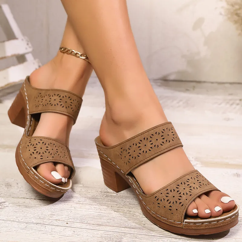 Women's Comfortable Slip-on Wedge Sandals（50% OFF）