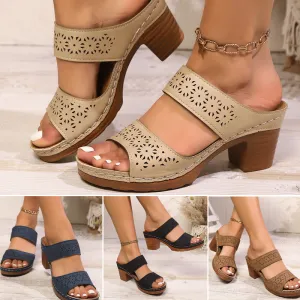 Women's Comfortable Slip-on Wedge Sandals（50% OFF）