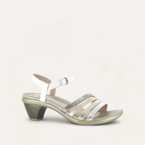 Women's Current Sandals - Medium In Silver/gold/white