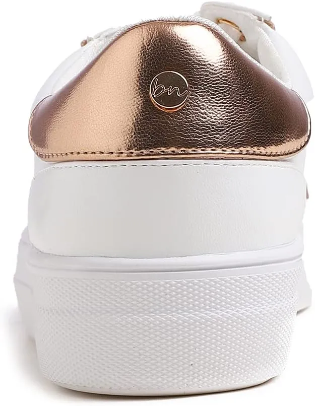 Women's Fashion Bling Deco Party Lightweight Vegan Leather Sneaker