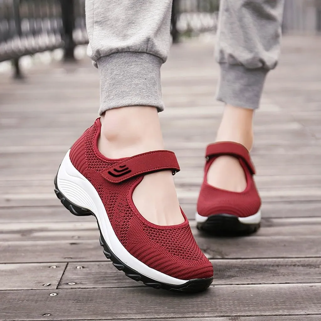 Women's Fashion Sneaker Mesh Slip On Black Non Slip Shoes for Women Comfortable Orange Tennis Shoes for Women Black Loafers Shoes Women Leather Sneakers
