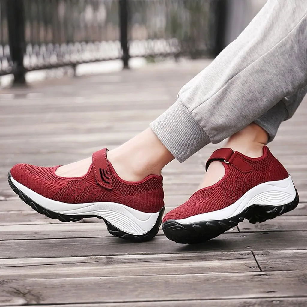 Women's Fashion Sneaker Mesh Slip On Black Non Slip Shoes for Women Comfortable Orange Tennis Shoes for Women Black Loafers Shoes Women Leather Sneakers
