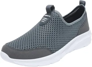 Women's Fashion Sneaker Mesh Slip On Black Non Slip Shoes for Women Comfortable Shoes Men Casual Casual Loafers for Women Men's White Sneakers