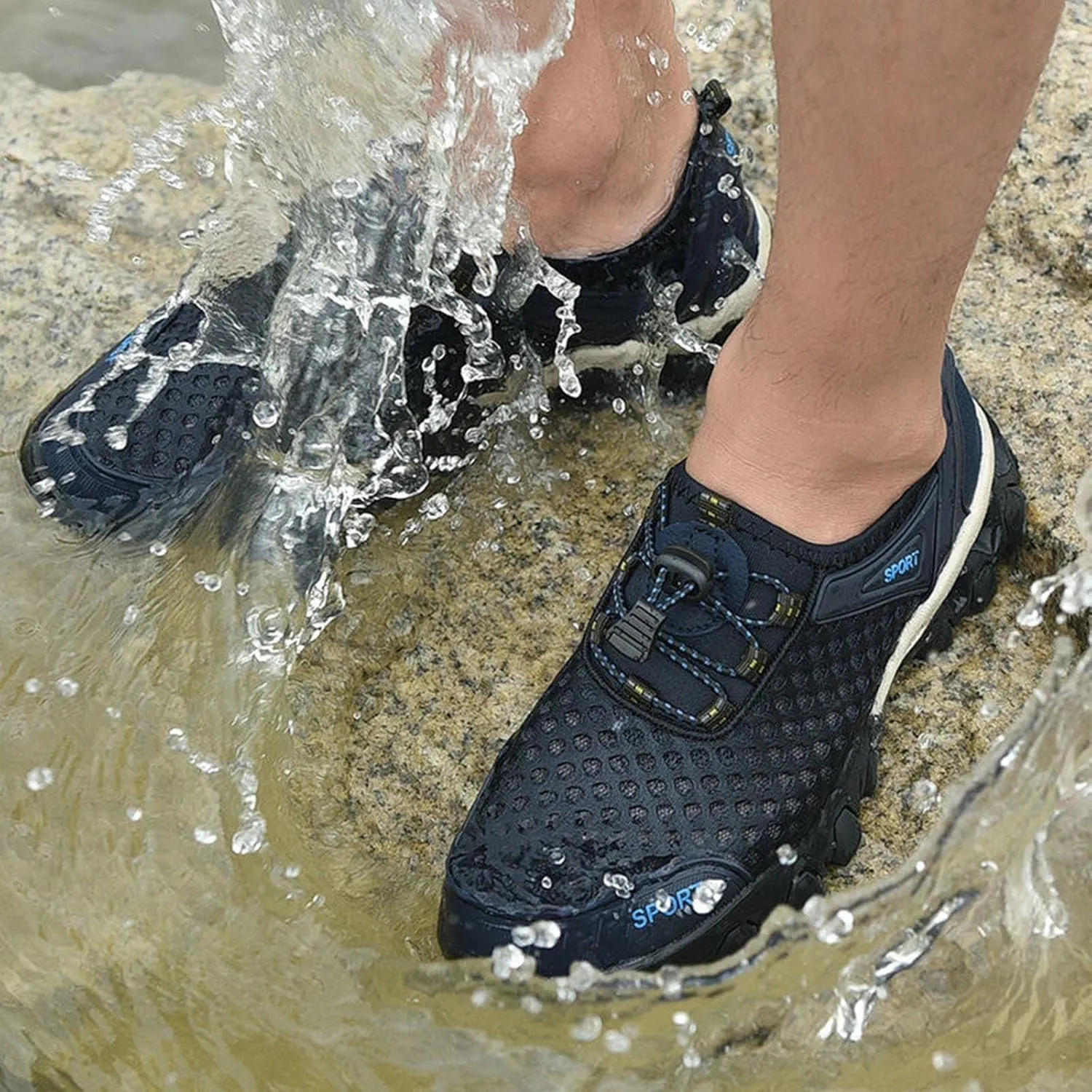 Women's Fashion Sneaker Mesh Slip On Black Non Slip Shoes for Women Comfortable Shoes Men Casual Casual Loafers for Women Men's White Sneakers