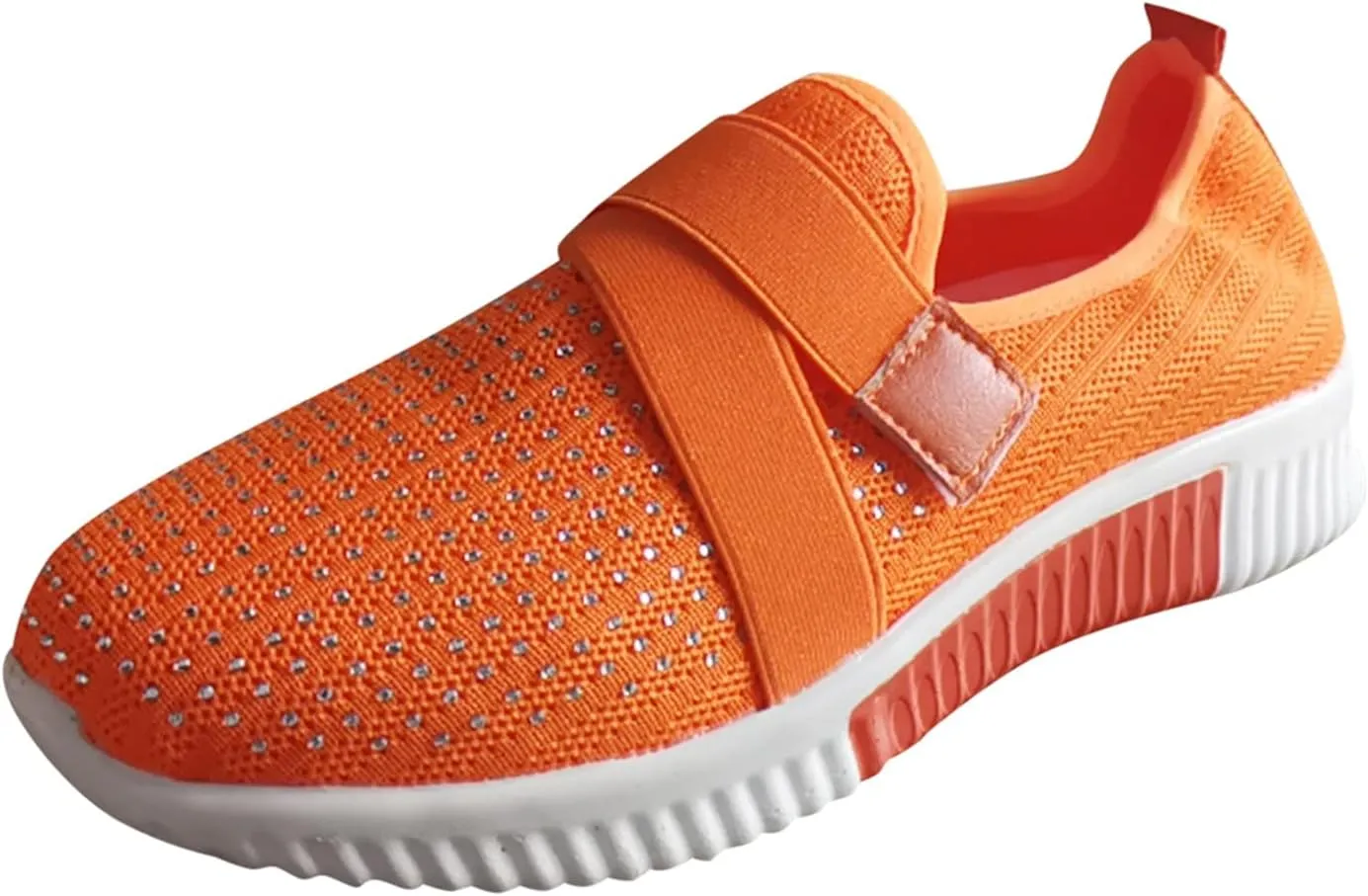 Women's Fashion Sneaker Mesh Slip On Black Non Slip Shoes for Women Comfortable Walking Shoes Women Arch Support Womens Navy Loafers Heeled Sneakers for Women