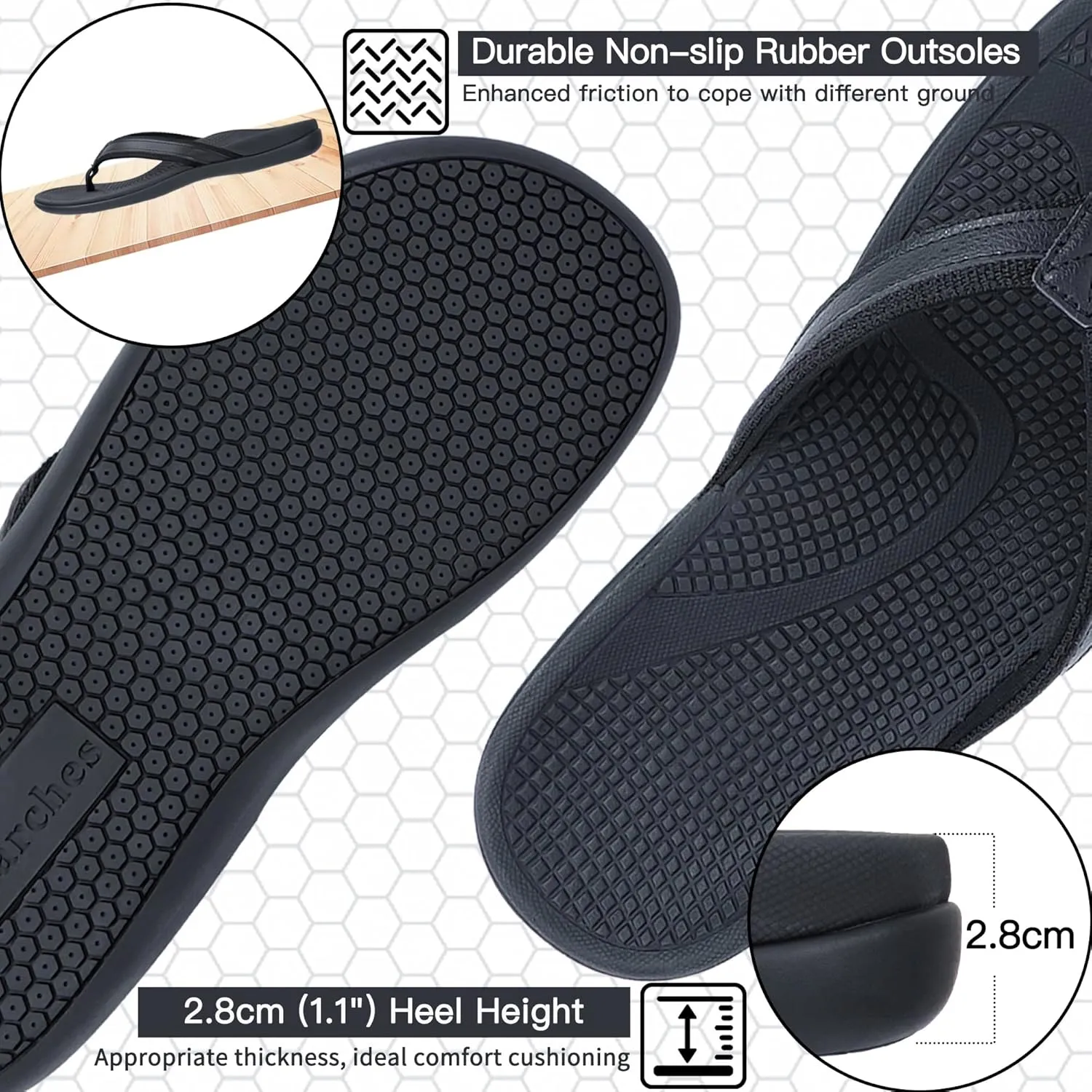 Women's Flip flops Orthotic Arch Support Sandals, Recovery Supportive Flip flop Slides for Plantar Fasciitis Heel Spur Flat Feet Pain Relief, Non-Slip Sandal Comfort Walking