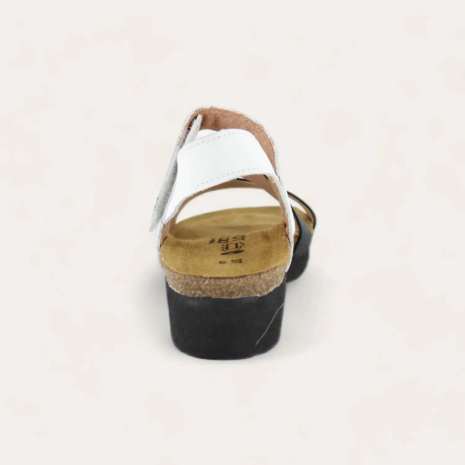 Women's Kayla Sandals - Narrow In White/black