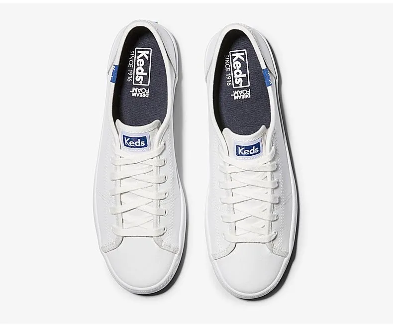 Women's Kickstart Leather White