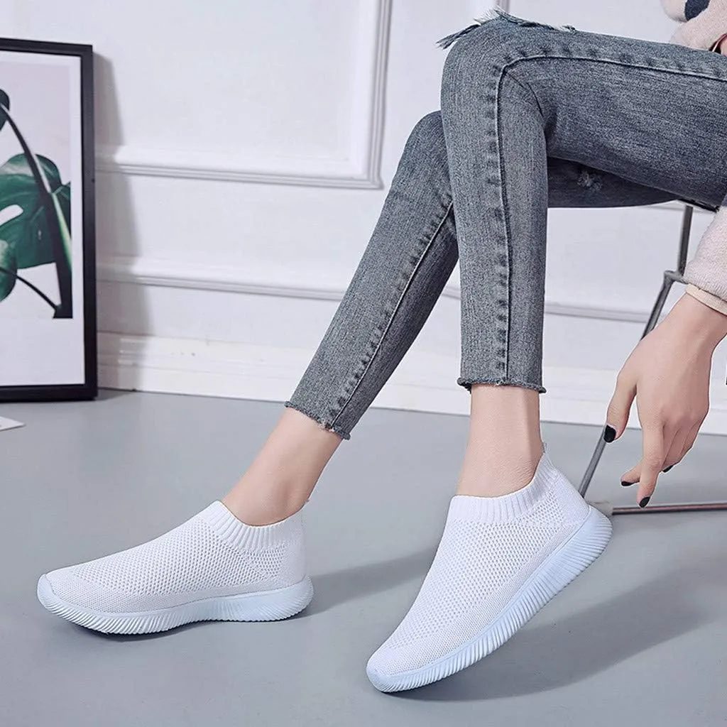 Womens Ladies Walking Running Shoes Slip On Lightweight Running Shoes for Men Wide Women Shoes Casual Waterproof Sneakers Red Tennis Shoe Trainers Shoe