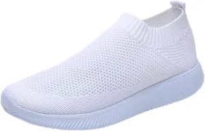 Womens Ladies Walking Running Shoes Slip On Lightweight Running Shoes for Men Wide Women Shoes Casual Waterproof Sneakers Red Tennis Shoe Trainers Shoe