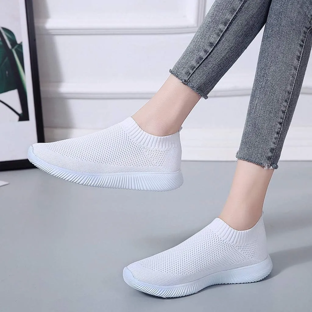 Womens Ladies Walking Running Shoes Slip On Lightweight Running Shoes for Men Wide Women Shoes Casual Waterproof Sneakers Red Tennis Shoe Trainers Shoe