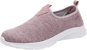 Womens Non Slip Work Shoes Slip On Water Resistant Mens Tennis Shoes Arch Support Business Casual Shoes High Top Sneakers Platform Tennis Shoe Loafers Casual Slip On