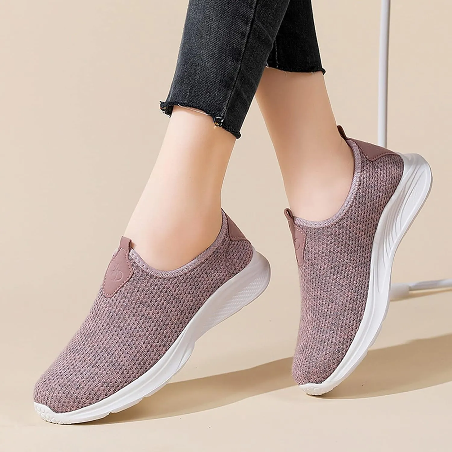 Womens Non Slip Work Shoes Slip On Water Resistant Mens Tennis Shoes Arch Support Business Casual Shoes High Top Sneakers Platform Tennis Shoe Loafers Casual Slip On