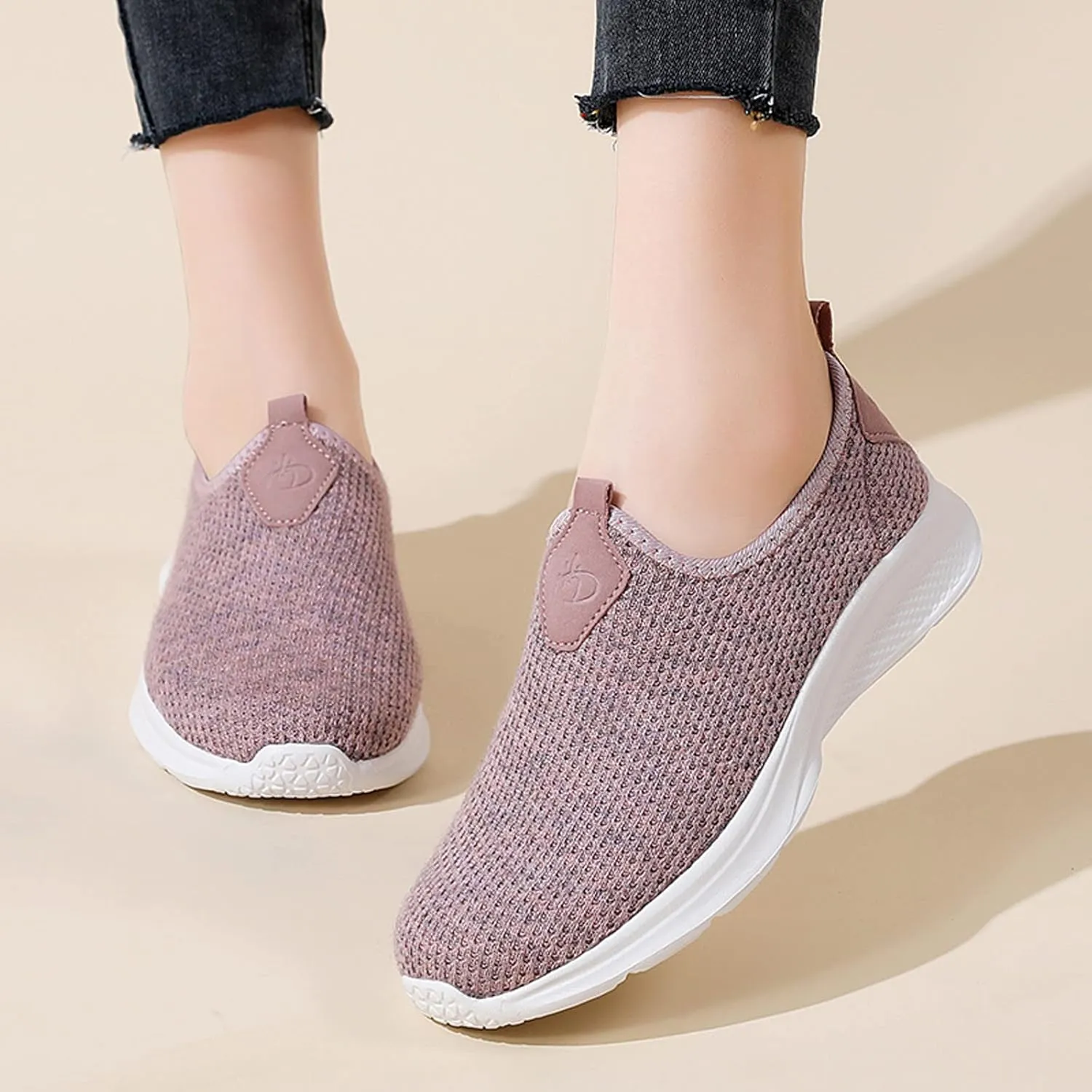 Womens Non Slip Work Shoes Slip On Water Resistant Mens Tennis Shoes Arch Support Business Casual Shoes High Top Sneakers Platform Tennis Shoe Loafers Casual Slip On