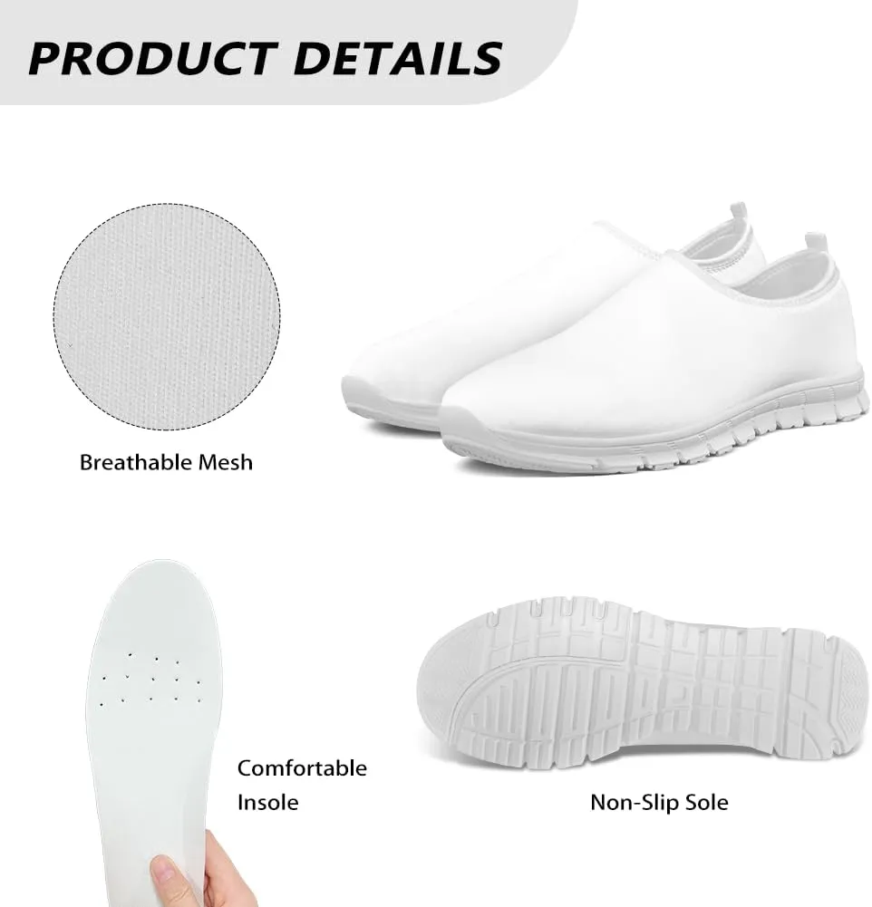 Women's Rainbow Print Shoes Slip On Casual Walking Sneakers Non Slip Comfortable Low Top Ourdoor Sports Flat Shoes