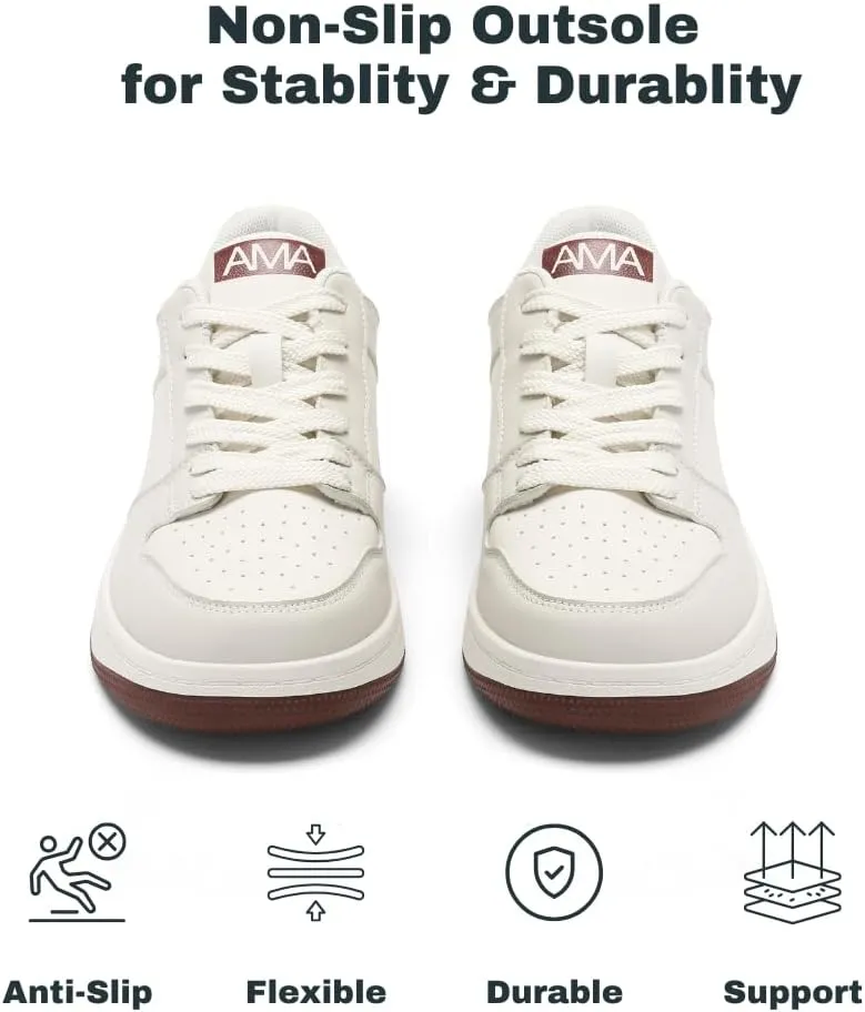 Womens Retro Sneakers, Comfortable Walking Shoes, Non-Slip Casual Tennis Shoes for Running Travel Work