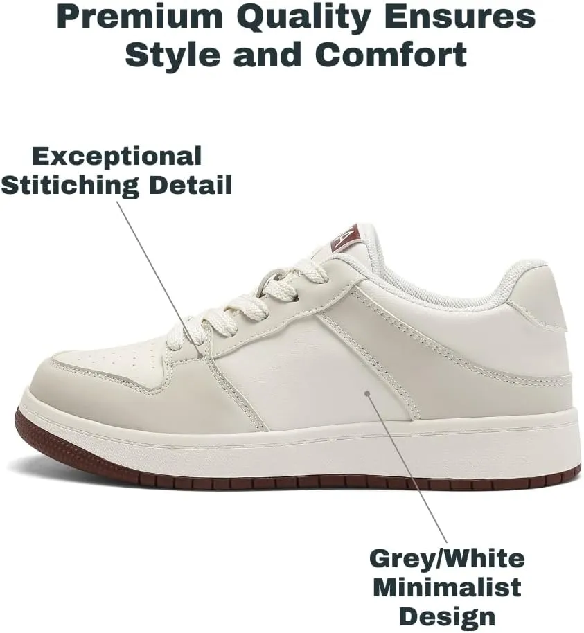 Womens Retro Sneakers, Comfortable Walking Shoes, Non-Slip Casual Tennis Shoes for Running Travel Work