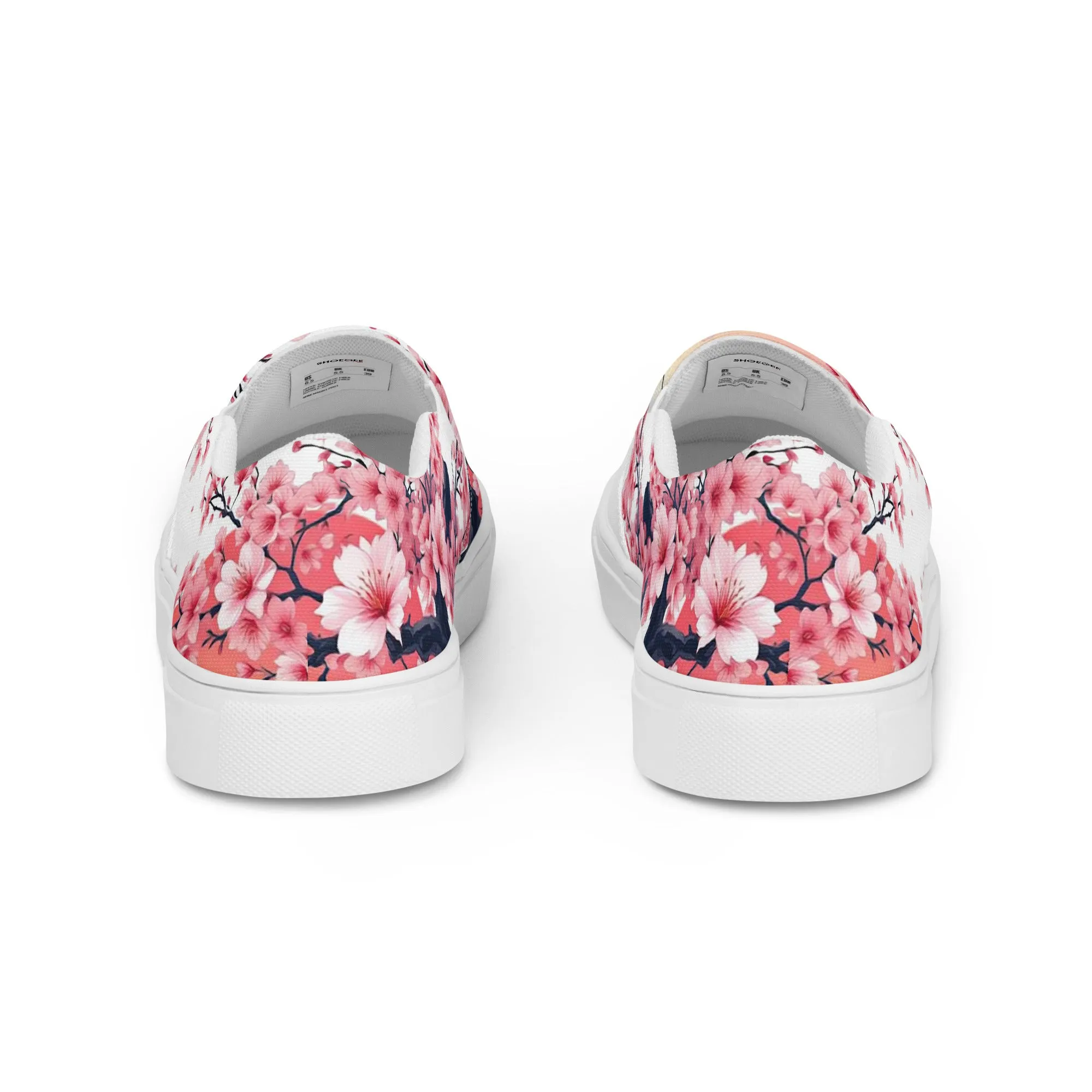 Women’s slip-on canvas shoes - Cherry Blossom SG018