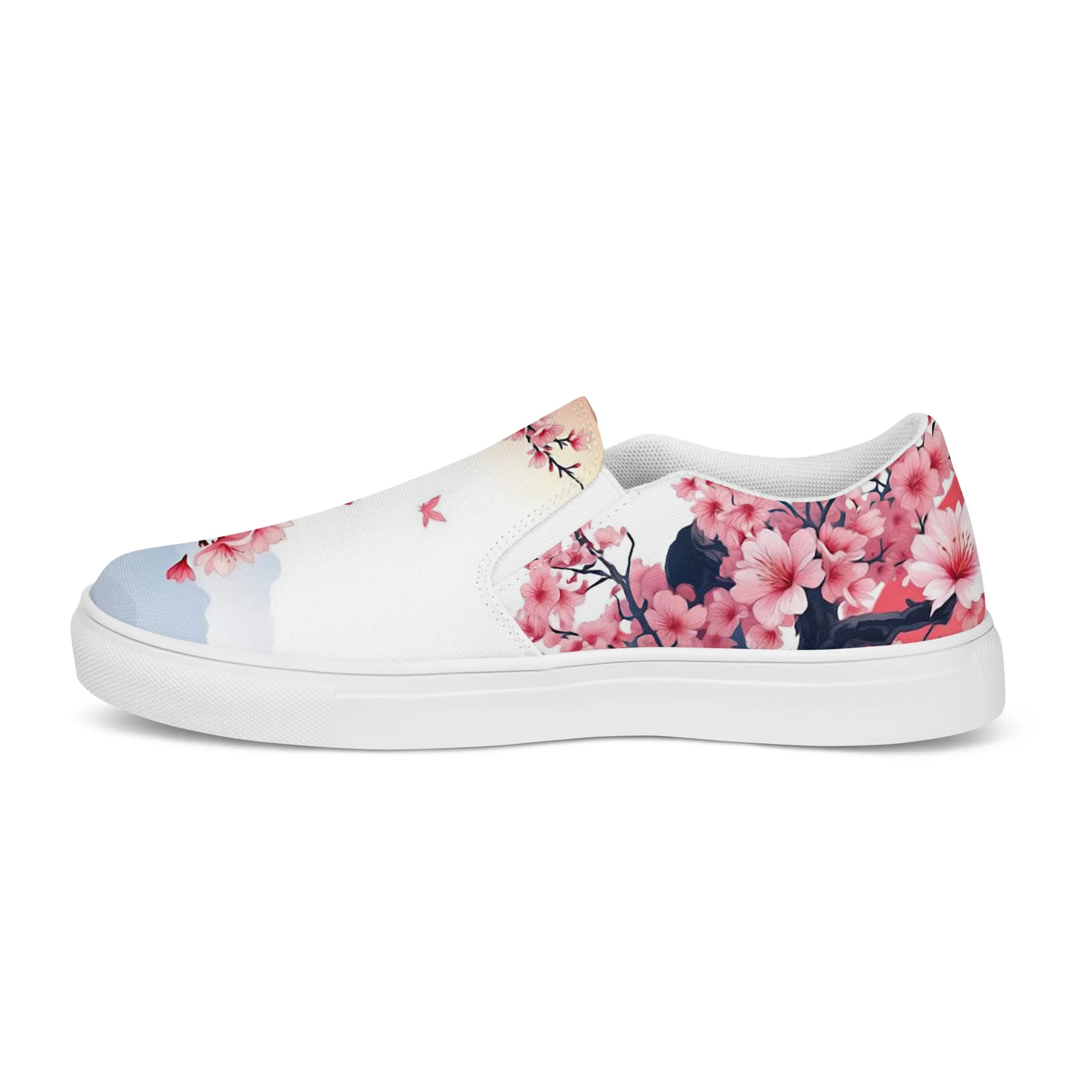 Women’s slip-on canvas shoes - Cherry Blossom SG018