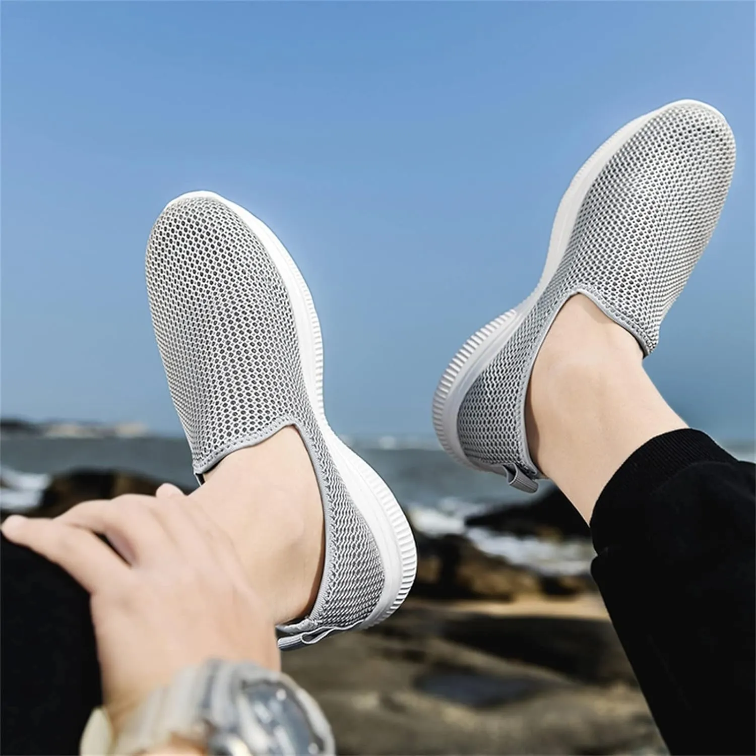 Women's Slip on Shoes Canvas Sneakers Loafers Non Slip Mens Casual Shoes Lether Women's Casual Shoes Fashion Sneakers Waterproof Tennis Shoe Trainers Shoe