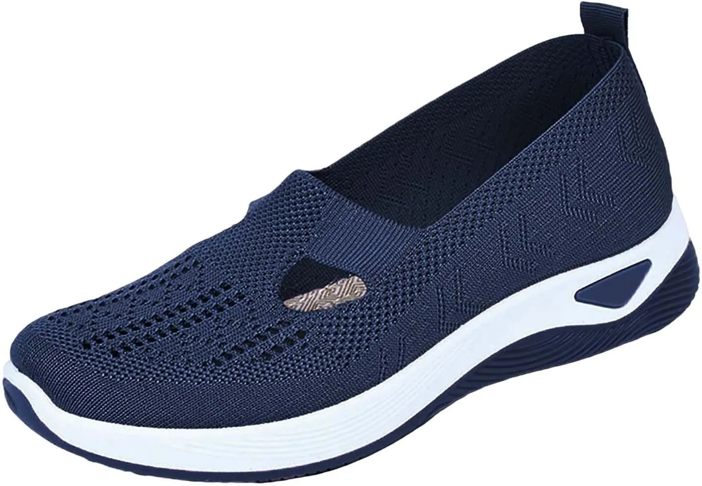 Women's Slip on Sneakers Shoes Woven Orthopedic Non Slip Work Shoes Women Arch Support Business Casual Shoes Dress Sneakers Waterproof Tennis Shoe Loafers Shoe