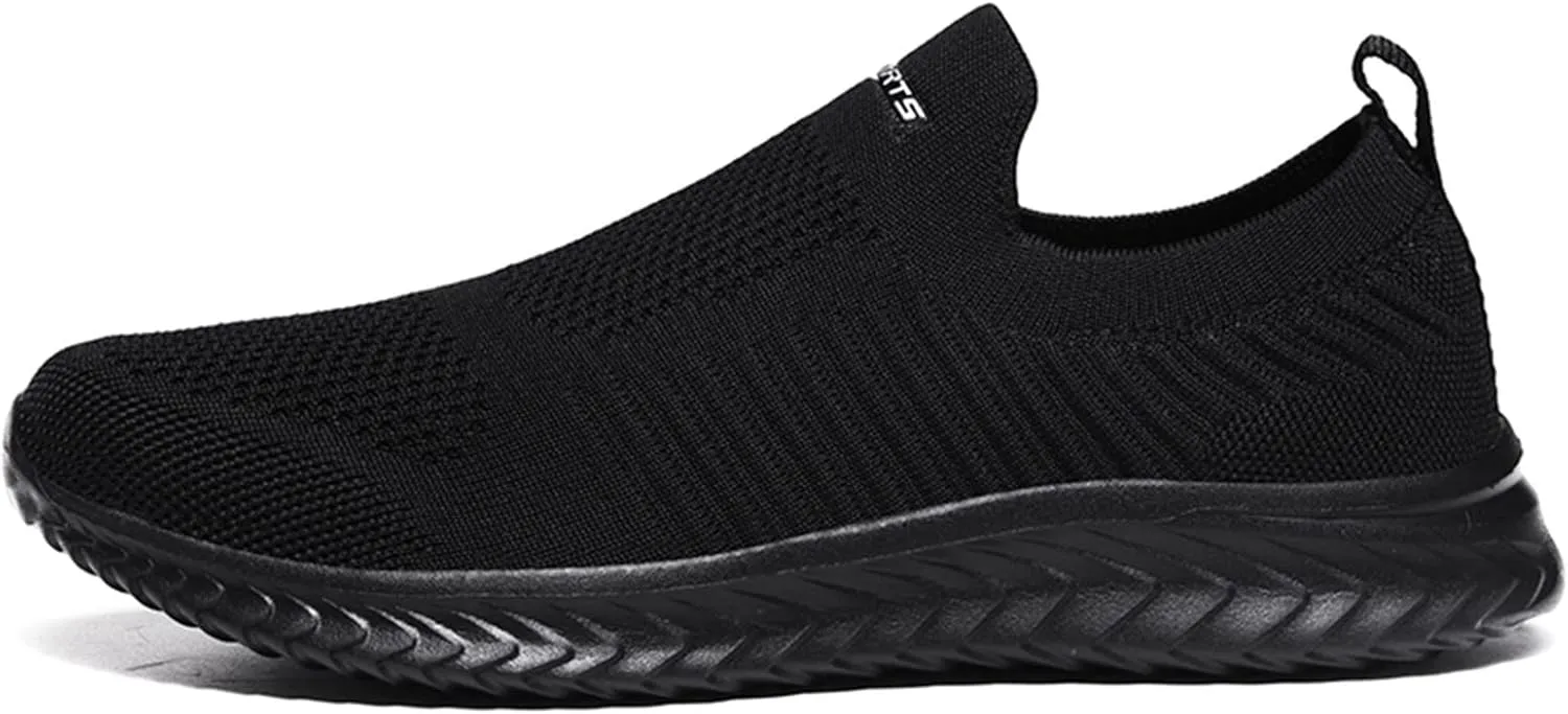 Womens Slip On Walking Shoes Lightweight Breathable Non Slip Tennis Shoes Womens Winter Men's Shoes Casual Women's Fashion Sneakers Black Tennis Shoe White Loafers