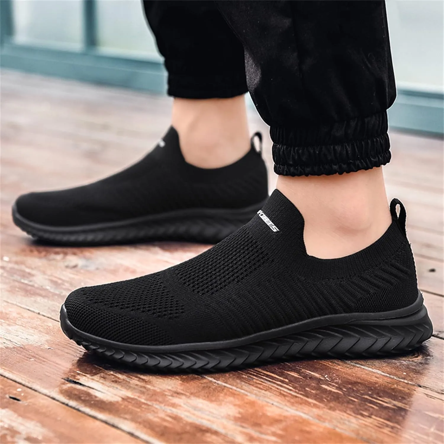 Womens Slip On Walking Shoes Lightweight Breathable Non Slip Tennis Shoes Womens Winter Men's Shoes Casual Women's Fashion Sneakers Black Tennis Shoe White Loafers