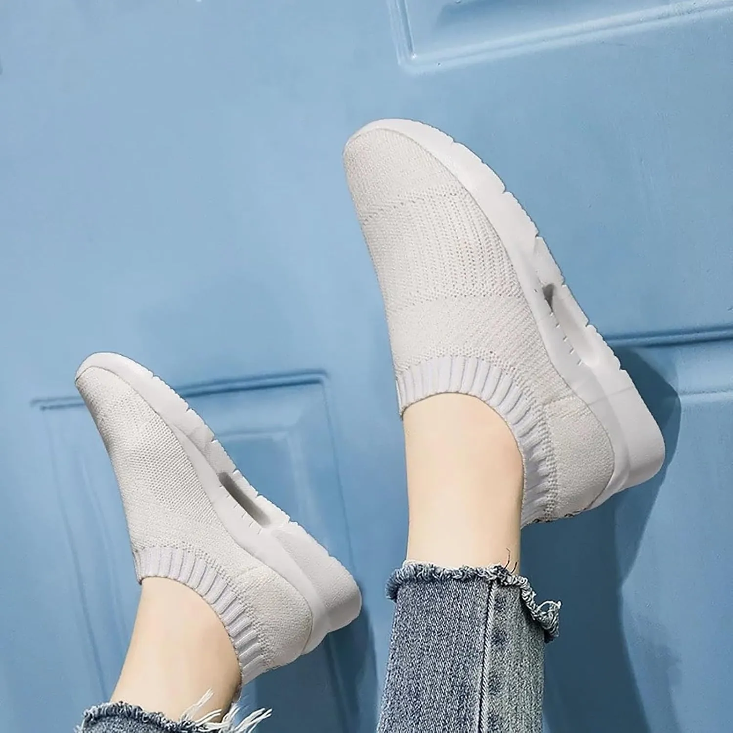 Womens Slip On Walking Shoes Non Slip Running Shoes Womens Running Shoes Arch Support Black Casual Shoes Men Shoes Sneakers Brown Tennis Shoe Trainers Shoe