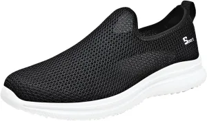 Women's Slip on Walking Shoes Tennis Lightweight Gym Running Shoes for Men Walking Men Shoes Casual Black Platform Sneaker Red Tennis Shoe Loafers Casual Slip On