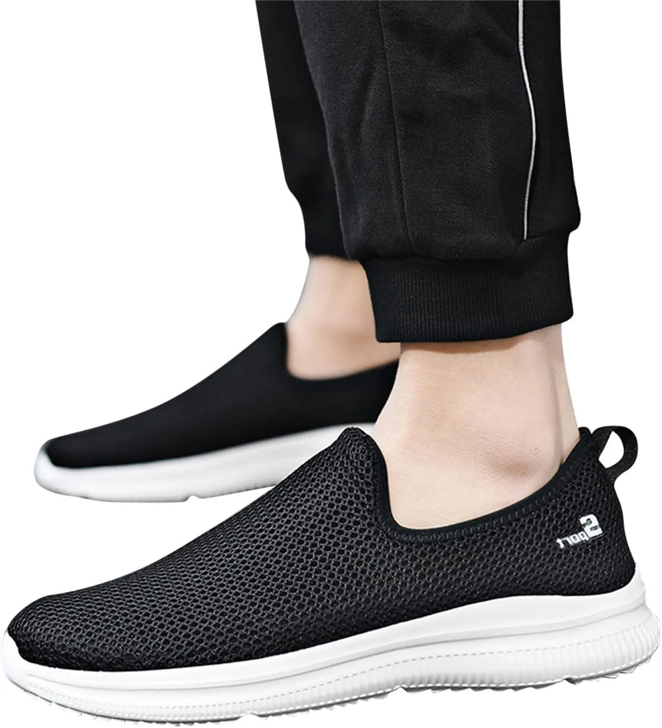Women's Slip on Walking Shoes Tennis Lightweight Gym Running Shoes for Men Walking Men Shoes Casual Black Platform Sneaker Red Tennis Shoe Loafers Casual Slip On