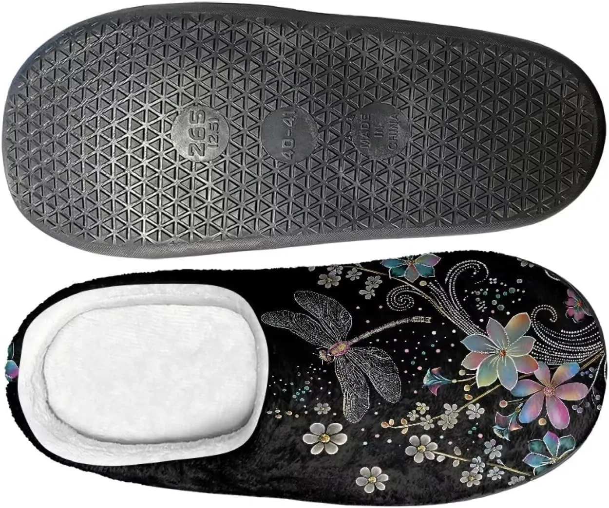 Womens Slippers Comfortable Non-slip Warm Fuzzy Slippers