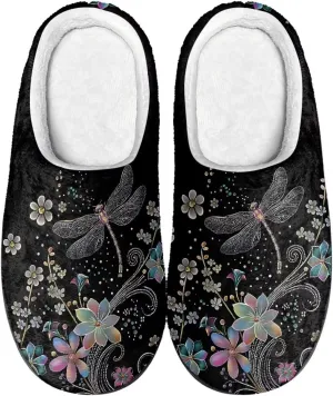 Womens Slippers Comfortable Non-slip Warm Fuzzy Slippers