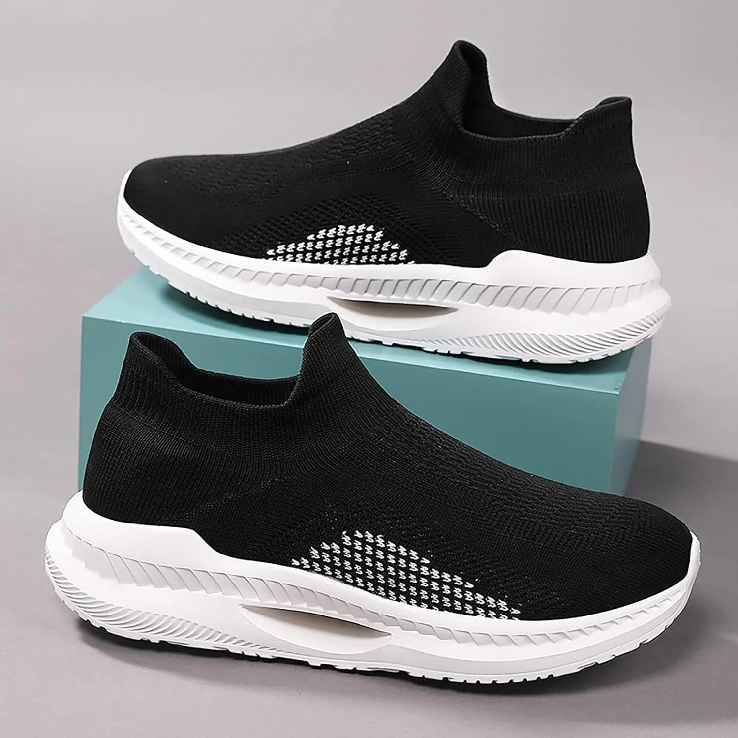 Womens Sneakers 7.5 2023 Slip On Shoes Women Winter Womens Slip On Sneakers with Arch Support Wide Toe Box Gym Shoes Women Zapatos para Juanetes De Mujer Adulta